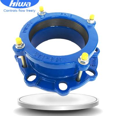 China Ductile Cast Iron Custom FBE Coated BS EN545 Flange Adaptor Manufacture Goods from China zu verkaufen