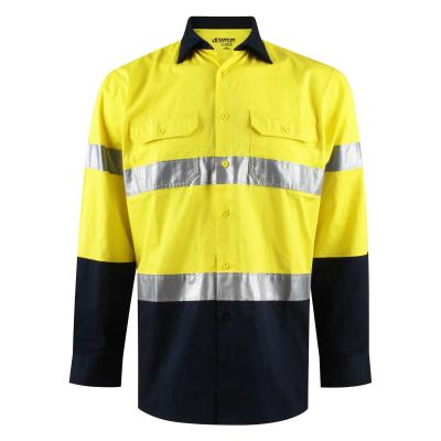 China 2021 new arrival anti-shrink reflective working shirts for mens shirts factory wholesale for sale