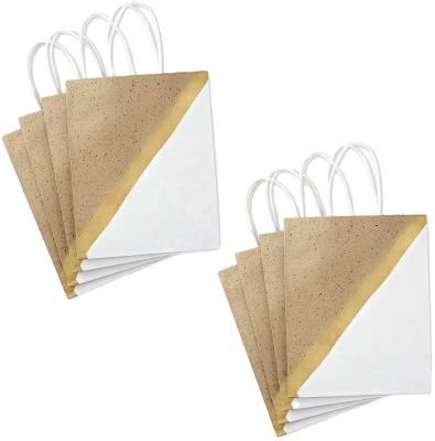 China Custom Luxury Retail Materials Clothing Bag Recycled Printing Shopping Gift Bag Kraft Paper Bag With Handles for sale