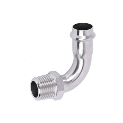 China Standard Sanitary 316welded Stainless Steel Pipe Fittings Elbow Round for sale