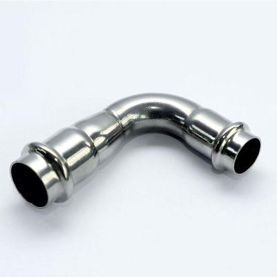 China Best Price Professional Sanitary 90 Degree Stainless Steel Elbow Round for sale