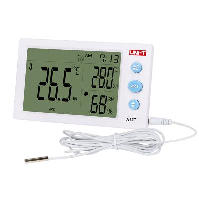 China UNIT A12T Digital Large Screen Temperature Humidity Meter Indoor And Outdoor Thermometers A12T for sale