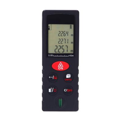 China Handheld Distance Measuring Device 40m Digital Laser Distance Meter Laser Range Finder Ruler 62*26*15mm for sale