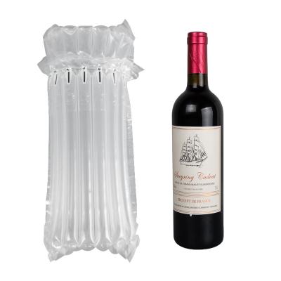 China Recyclable Wine Bottle Bubble Column Protector Roll Wrapping Cushion Plastic Inflatable Air Filled Bag for sale