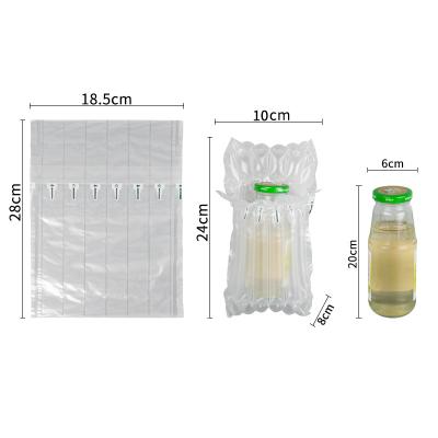 China Wholesale Recyclable Air Column Plastic Bag Customized Glass Jars PA PE Air Filling Bag Packing Protector for sale