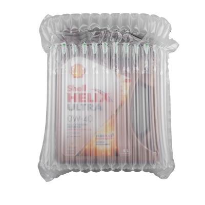 China Column Bag Recyclable Air Protection Bubble Bag Packaging Inflatable Bag For Motor Oil Bottle Packing for sale