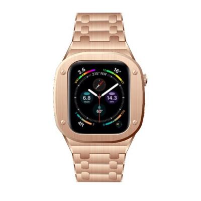 China Popular Luxury Case For Apple Watch Stainless Steel Apple Watch Case For 4.5.6 40mm 44mm Size Case for sale