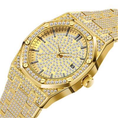 China Alarm Women Wrist Watch Manufacturer Hip Noise Stainless Steel Women Watches Diamond Watch Men Luxury for sale