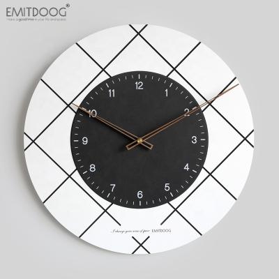 China Europe Emitdoog Home Decor Rhombus Centerpiece Wall Decor Eco-friendly Modern Color Board Wall Clock Modern for sale