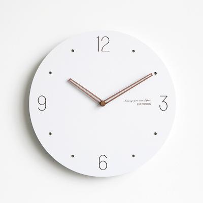 China EMITDOOG 3D Digital Style Antique Creative Electric Wall Clock MDF European Classic Large Wall Sticker Watch 12