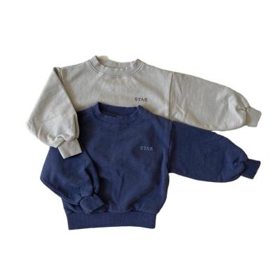 China French Terry Long Sleeves Spring Autumn Hot Sale Children's Clothing Anti-pilling Oversized Sweater Kids Sweater for sale