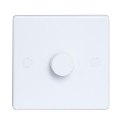 China Indoor Type SCR Manufacturer Direct Plastic Metal Dimmer Bedroom Wall Switch for sale