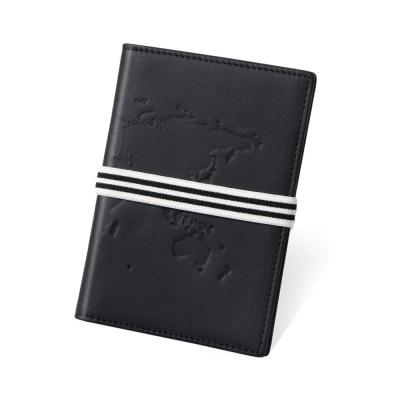 China Custom Zipper QQgift OEM Passport Covers Genuine Leather Passport Wallets RFID Blocking Case Cover for sale