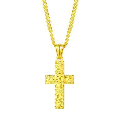 China CLASSIC Trendy Women's Jewelry 2021 Titanium Stainless Steel Cross Necklaces Jewelry for sale