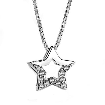 China CLASSIC 925 Silver Jewelry Necklace For Women Star Pendant Charm 925 Sterling Silver Jewelry for sale