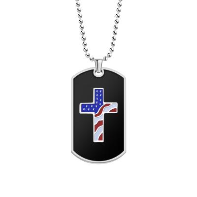 China FASHIONABLE American Flag Dog Tag Necklaces Sale at Discount, Alloy Necklaces Jewelry Pendant OEM for sale