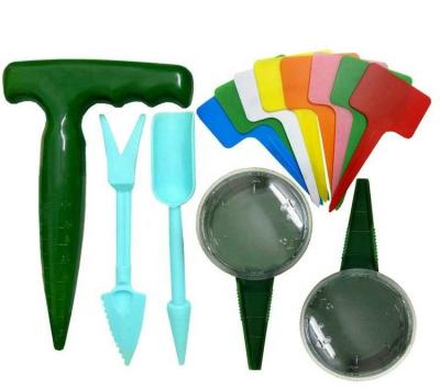 China DIY Seedling Starter DIY Kit Waterproof Plant Markers Labels Plant Nursery Labels Plastic Dial Dibbler ECO-FRIENDLY Seed Sower Tool Kits for sale