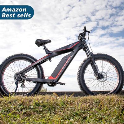 China Carbon Fiber Selling Best Value Reviews 750w 1000w 48v 26inch Electric Mountain Bike Wholesale Fast for sale