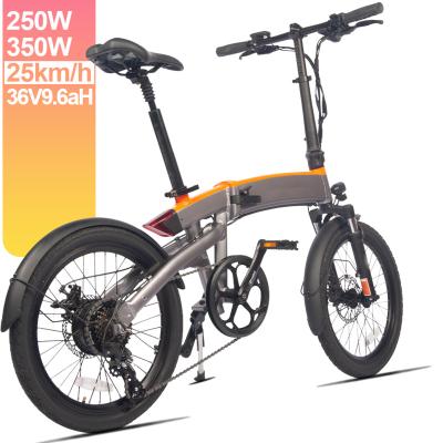 China New 250w 350w USA Aluminum Alloy Warehouse Folding Quietkat Electric City Bike Custom Bike 20