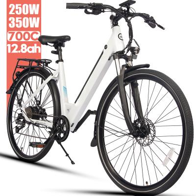 China Amazon Aluminum Alloy Sells 250w 350w 26 inch White Bike 27inch Lithium Battery Electric Bicycle for sale