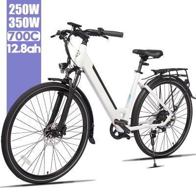 China Aluminum alloy factory white 250w 350w 26 27inch bicycles price lithium battery electric bicycle for sale