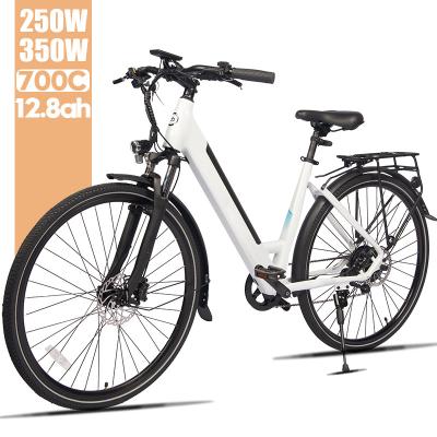 China Aluminum alloy OEM ODM white 250w 350w 26 wheel 27inch electrica de bicicleta lithium battery electric bicycle for sale