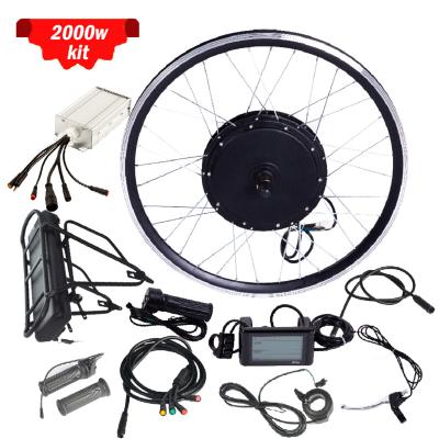 China oem 2000w odm rear hub wheel 3000w 1000w mtb belt drive e-bike electric bicycle conversion kit 26