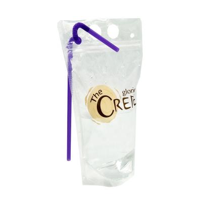 China Stand Up Pouch New Product Clear Transparent Holder Up Doypack Zipper Pouch For Juice Drink for sale