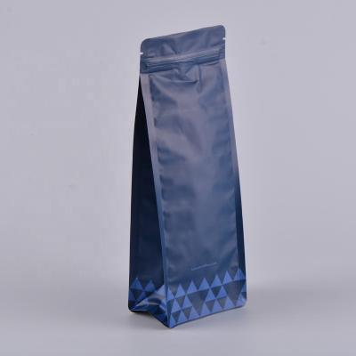 China 12oz Flat Bottom Bag Coffee Use Flat Bottom Coffee Bag 1kg Block Bottom Packaging 250g Pockets for sale