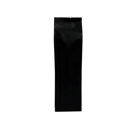 China Mylar Material Back Seal Laminate Gusset Bag Plastic Black Side Pocket for sale