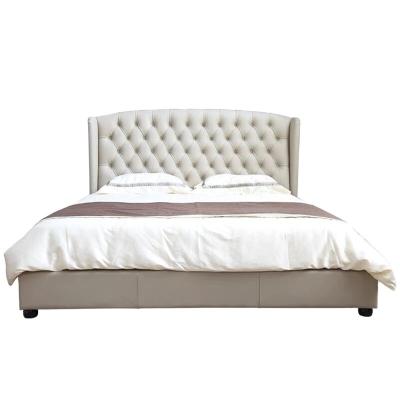 China Tufted tufted upholstered standard low profile bed for sale