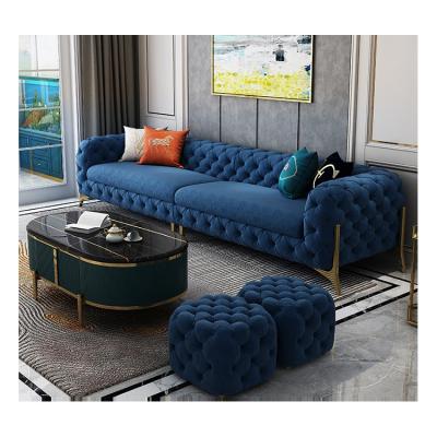 China Buttoned Tufting Wild Tuxedo Sofa Arm Chesterfield Sectional Sofa for sale