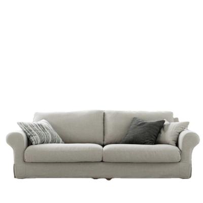 China College Classic Slipcover Fabric Linen Sofa Removable Cover Upholstered for sale