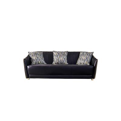 China Sectional Sofa New Arrival Filling With Sponge Steelffeet Modern Minimalist Gold Stainless Living Room Furniture Sectional Sofas Couches Set for sale