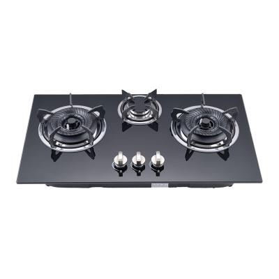 China Hotel Cooker 2020 Popular Wholesale High Quality Tempered Glass Cooktops Gas Stove for sale