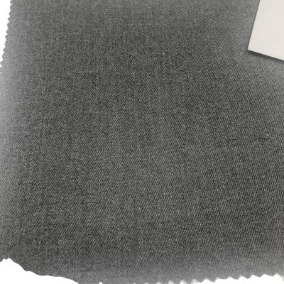 China Wicking Gray Twill Wind Jacket Dress 5% 260GSM Wool Spandex Suit Fabric Factory Supply for sale