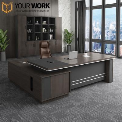 China Commercial Modern Executive Convertible L Shape Furniture Director's Table Desk CEO Office Desks for sale