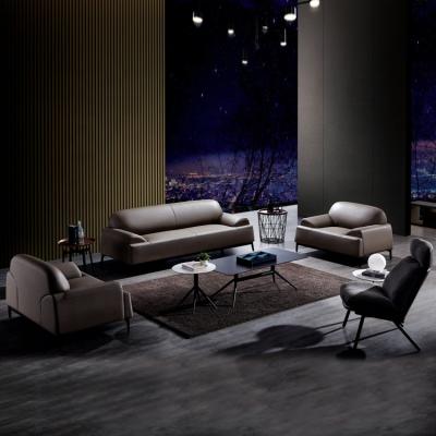 China Foshan store direct style living room modern office furniture leather office sofa sets for sale