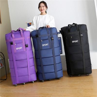 China Fashion Large Capacity Luggage Bag Durable Waterproof Duffle Bag Travel Consumable Wheeled Bag for sale