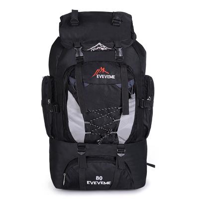 China High Capacity Travel Trekking Rucksack Waterproof Camping Nylon Outdoor Bag Waterproof Hiking Backpack With Custom Logo for sale