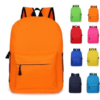 China Moq 30pcs Kids Mochilas Waterproof Colorful Bottom Custom School Logo Oxford Girls Boys Bookbags Bags Backpacks For Kids for sale