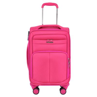 China Kongzhongniao Manufacturing Factory 4 Wheels Cloth Trolley Nylon Luggage Bag Sets for sale