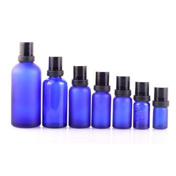 China Personal Care 10ML 15ML Cobalt Blue Cosmetics Essential Oil Bottle With Screw Cap High Grade Essential Oil Aluminum Moodproof Bottle for sale