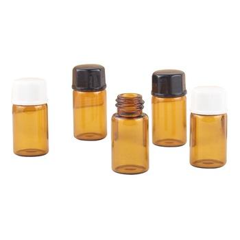 China Wholesale Personal Care 3ml Packaging Tester Glass Vials With 3ml Screw Cap Cylindrical Essential Oil Bottle for sale