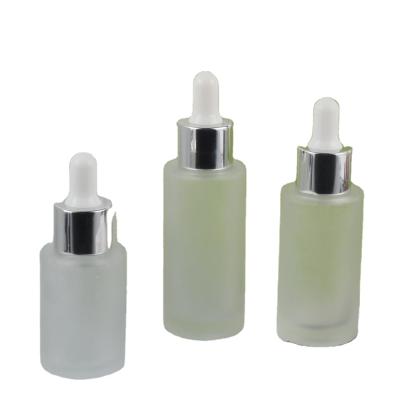 China Wholesale Price Skin Care Cosmetic Container30ml 40ml 50ml Nice Eye Serum Glass Frosted Bottles for sale