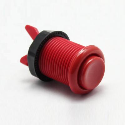 China Hot-selling Plastic Arcade Game Parts Round Arcade Push Button Momentary Plastic Foot Switch for sale