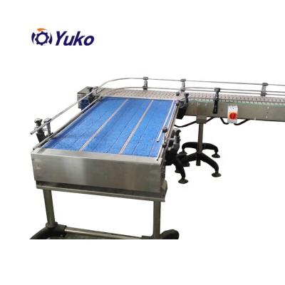 China LBP820 LBP882 Chain Roller Accumulation Heat Resistant Custom Top Beverage Heavy Duty Chain Bottle Conveyor for sale