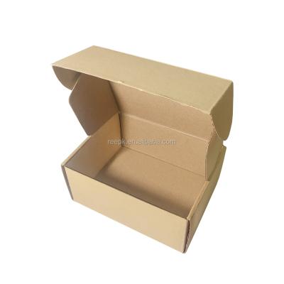 China Biodegradable professional printed custom logo folding packaging corrugated custom cardboard letterbox custom corrugated box for sale