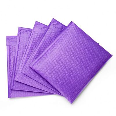 China Self Adhesive Shock Resistance Purple Bubble Mailer Envelope Poly Padded Courier Mailing Mailing Bag For Transportation for sale