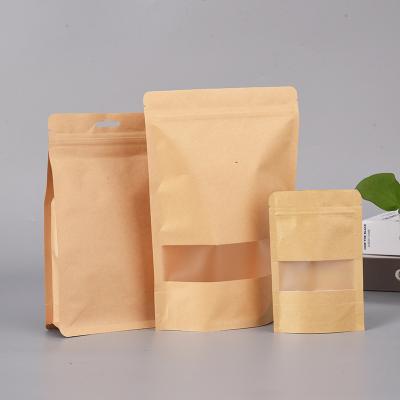 China Wholesale Moisture Proof Specially Designed High Quality Stand Up Sealed Kraft Paper Bags Cheap Paper Sack Bags for sale